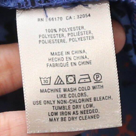 MAEVE Anthropologie Eva Wrap Novelty Print High-Low  Pocket Blouse Size 0 - Picture 7 of 8